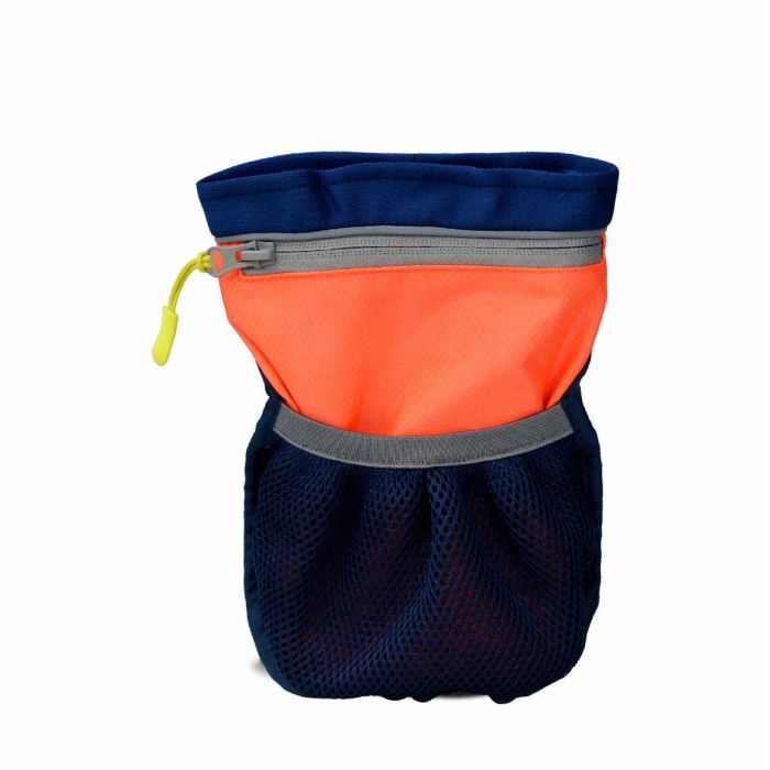 Coachi Pro Train & Treat Bag - Bolsa de Recompensas Grande para Adiestramiento y Paseo Perros Azul-Coral con Cierre Magnético y Bolsillo 4