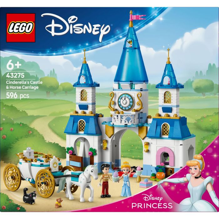 Lego 43275 Disney Princess El Castillo de Cenicienta y el Carruaje - Set Juego de Roles Infantil 6 Años 8 Lego 43275 Disney Princess El Castillo de Cenicienta y el Carruaje - Set Juego de Roles Infantil 6 Años 8