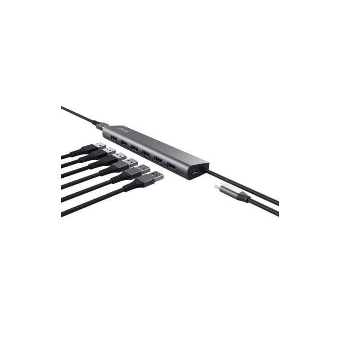 Hub USB 3.2 Gen1 Trust Halyx/ 7xUSB/ 1xUSB-C 1 Hub USB 3.2 Gen1 Trust Halyx/ 7xUSB/ 1xUSB-C 1