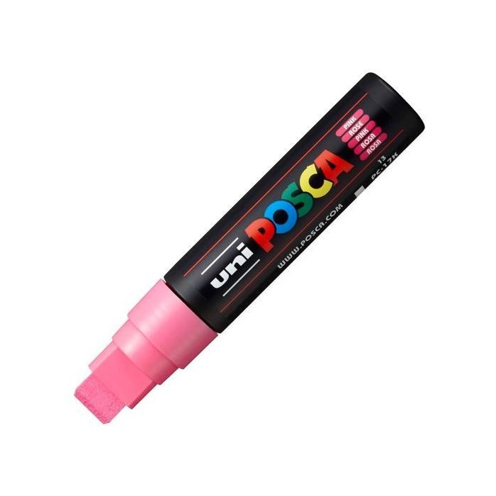 Posca Marcador Pc-17K No Permanente Punta Biselada 15 mm Rosa