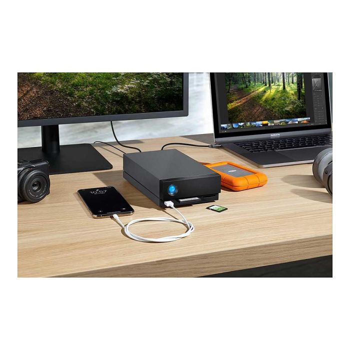 LaCie 1big Dock - Disco duro externo 16 TB, 3.5", Thunderbolt 3, USB 3.2 Gen 1, 7200 RPM, Aluminio, Negro 3
