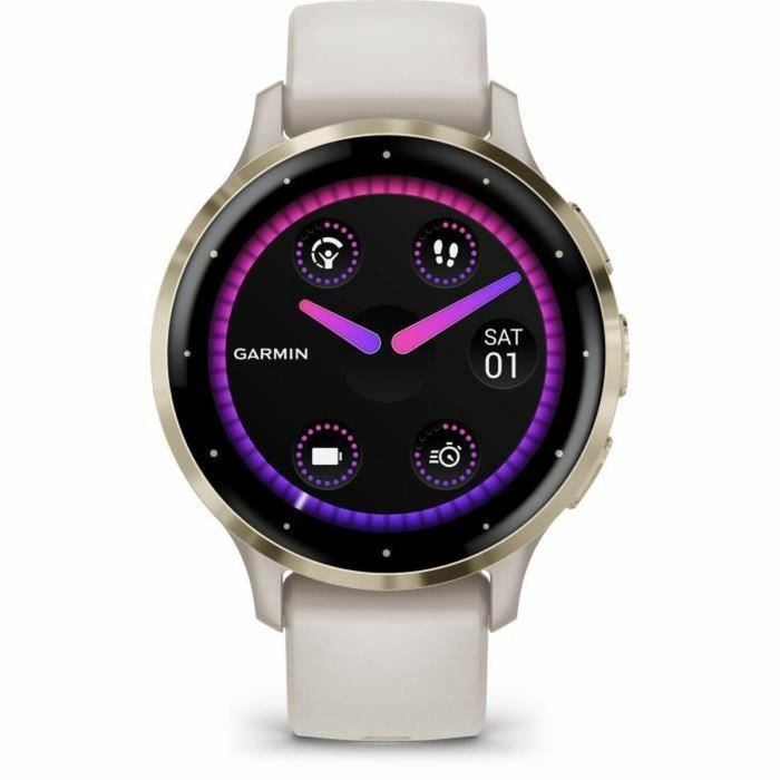 Garmin GAR1701774319527 Reloj GPS Conectado Venu 3S 30,4mm (1.2) Acero Gris, Caja Gris Oscuro y Correa Silicona Gris Oscuro