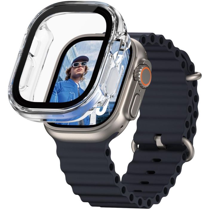 PanzerGlass Protector Full Body Transparente para Apple Watch Ultra 2 49mm - Resistente a Rayones y Golpes