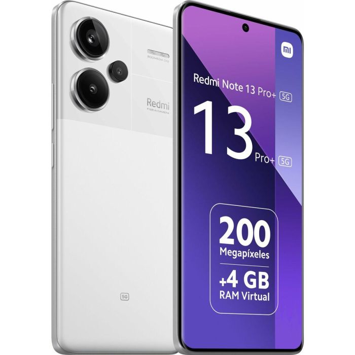 Xiaomi Redmi Note 13 Pro+ Teléfono Móvil 6.67" 5G, 8GB RAM, 256GB Almacenamiento, Cámara 200MP, Batería 5000mAh, Blanco 3 Xiaomi Redmi Note 13 Pro+ Teléfono Móvil 6.67" 5G, 8GB RAM, 256GB Almacenamiento, Cámara 200MP, Batería 5000mAh, Blanco 3