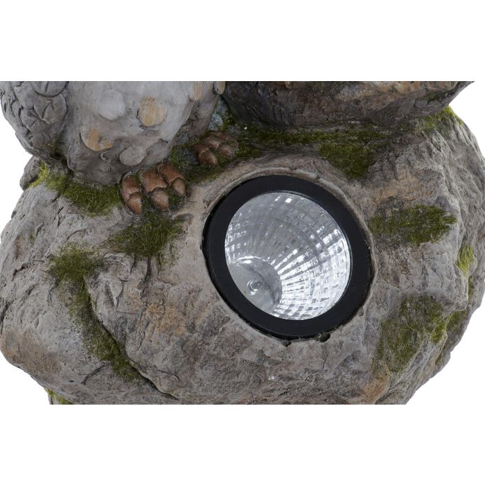DKD Home Decor Decoración Luminosa LED Búhos Solares de Resina para Terraza y Jardín Gris Hecho a Mano 20x41x25cm (2 Unidades) 3 DKD Home Decor Decoración Luminosa LED Búhos Solares de Resina para Terraza y Jardín Gris Hecho a Mano 20x41x25cm (2 Unidades) 3