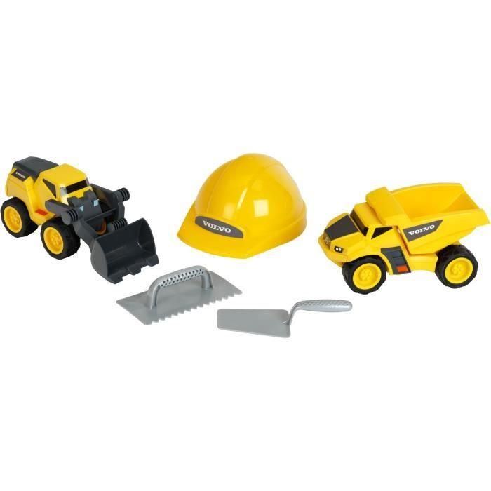 Juguete de obra - KLEIN - Juego de obra Volvo Power con casco, 5 piezas - Plástico de alta calidad y muy duradero. 2 Juguete de obra - KLEIN - Juego de obra Volvo Power con casco, 5 piezas - Plástico de alta calidad y muy duradero. 2