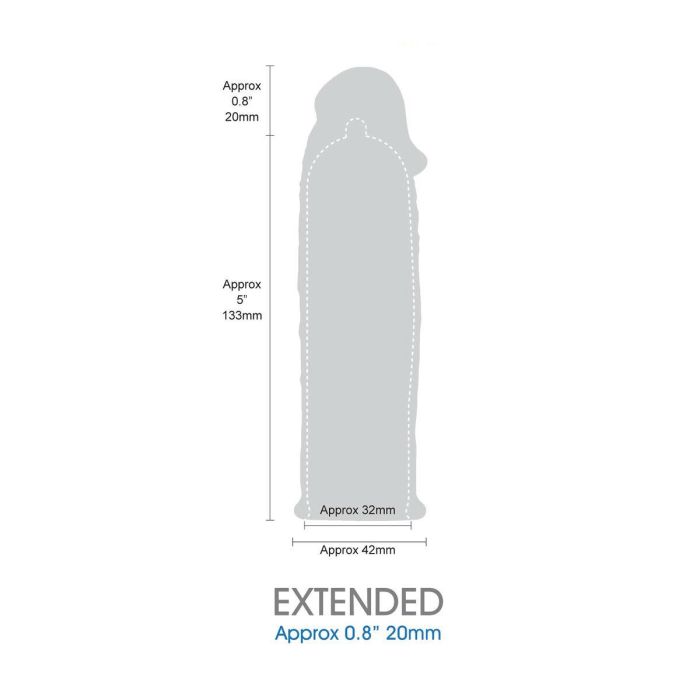 Funda para pene NMC Length extender Negro Ø 5 cm 3 Funda para pene NMC Length extender Negro Ø 5 cm 3