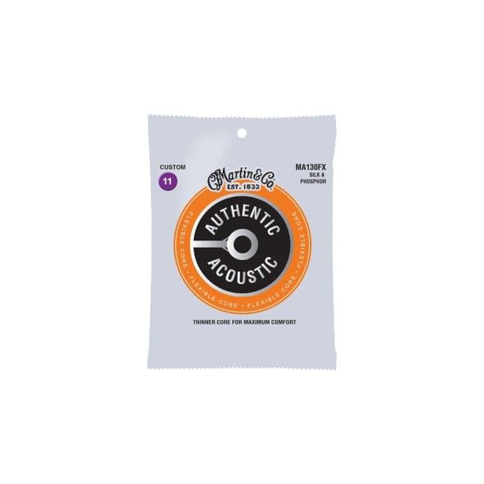 Juego Acústica Authentic Flexible Core Silk & Phosphor 11-47