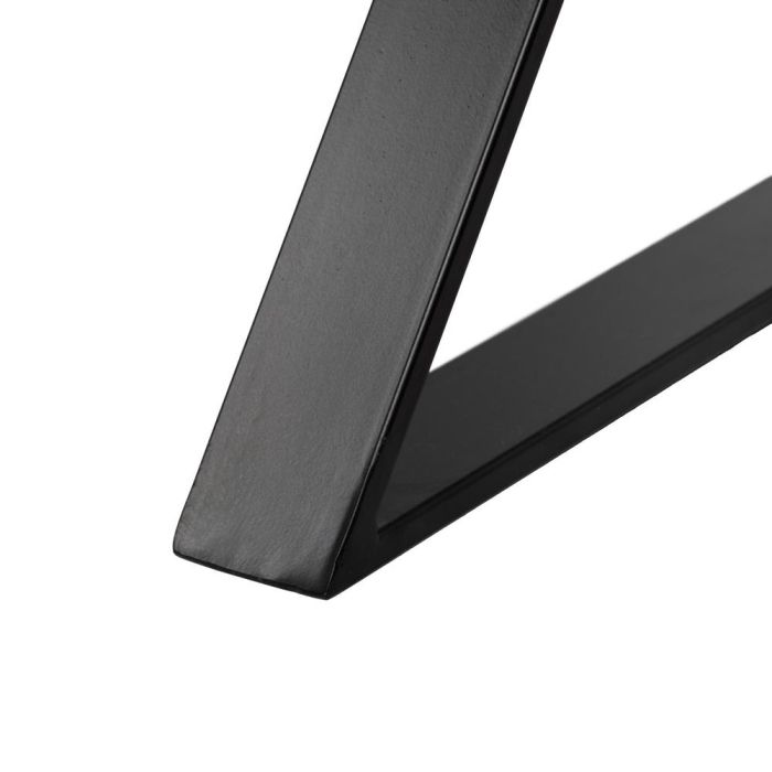 Escritorio Marrón-Negro Madera-Metal 120 X 50 X 77 cm