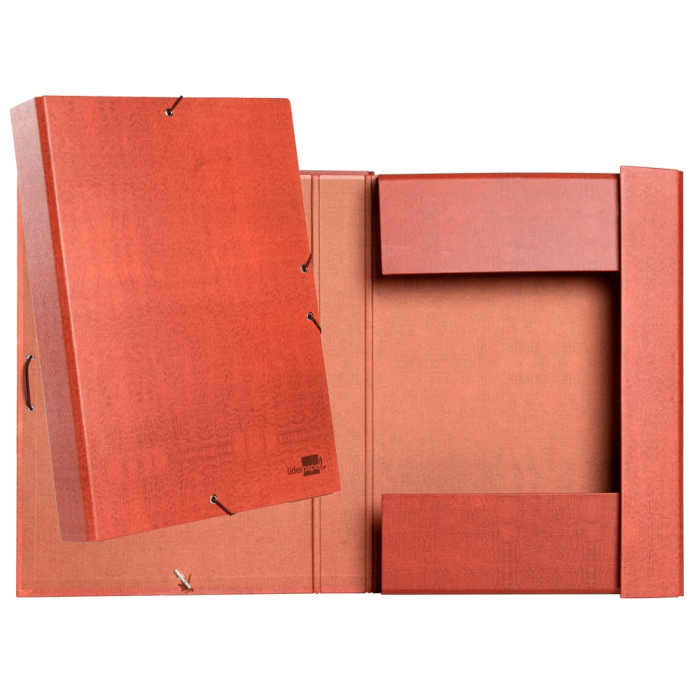 Liderpapel Carpeta Proyectos Folio Lomo 50mm Cartón Forrado Cuero 250x350mm 1