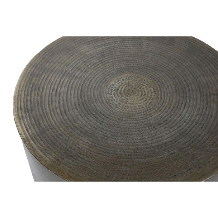 Mesa de Centro Home ESPRIT Dorado Aluminio 90 x 90 x 40 cm 3 Mesa de Centro Home ESPRIT Dorado Aluminio 90 x 90 x 40 cm 3