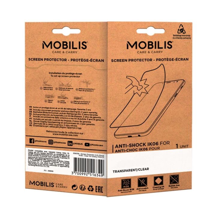 Protector de Pantalla para Móvil Mobilis 036207 5" TC21/26 1 Protector de Pantalla para Móvil Mobilis 036207 5" TC21/26 1