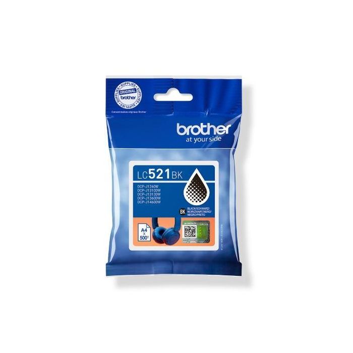 Cartucho de Tinta Original Brother LC521BK Negro