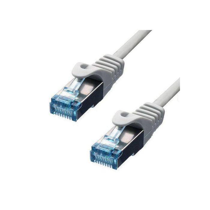 ProXtend Cable Ethernet CAT6A S/FTP Cobre LSZH Gris 7m Conector Oro 50µ Soporta PoE+