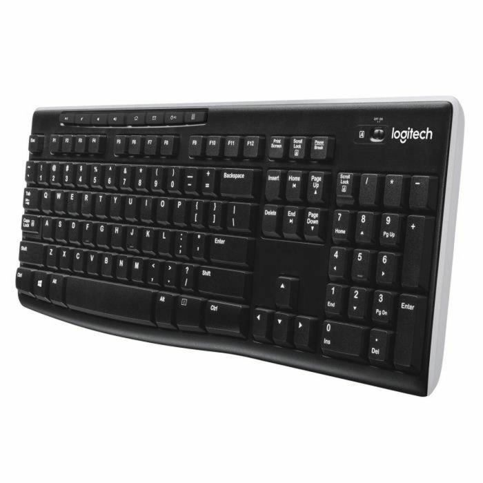Logitech Teclado Inalámbrico K270 Francés, Resistente a Salpicaduras, 8 Teclas de Acceso Directo, Compatible con Windows 1 Logitech Teclado Inalámbrico K270 Francés, Resistente a Salpicaduras, 8 Teclas de Acceso Directo, Compatible con Windows 1