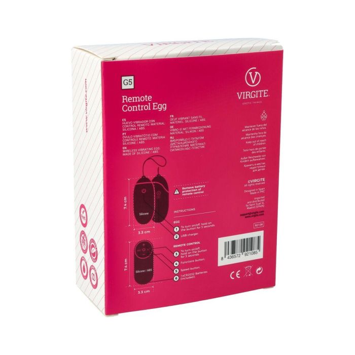 Huevo Vibrador Virgite Rosa 3 Huevo Vibrador Virgite Rosa 3