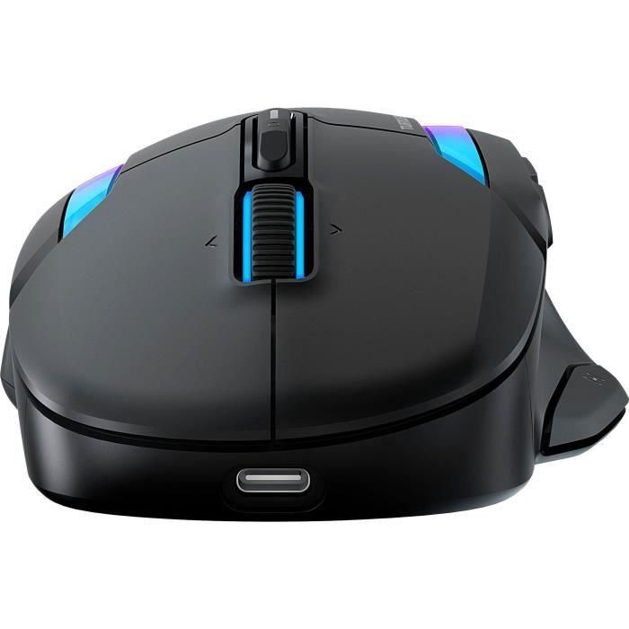 Turtle Beach TUR0731855711048 Ratón Gaming Inalámbrico Kone II Air Ergonómico, Negro, Bluetooth, 26.000 DPI, Rueda 4D 4