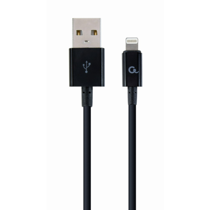Cablexpert CC-USB2P-AMLM-2M cable de conector Lightning Negro Cablexpert CC-USB2P-AMLM-2M cable de conector Lightning Negro