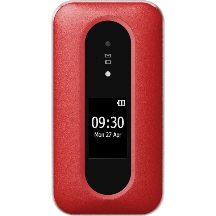 Doro L30 Teléfono Móvil Concha 4G con Pantalla 7.11 cm (2.8"), Cámara 2MP, GPS y Dual Display - Rojo/Blanco 1