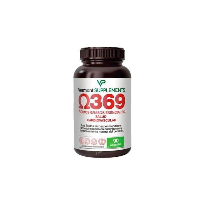 VERMONT SUPPLEMENTS Omega 369 90 Cápsulas – Ácidos Grasos Esenciales para Colesterol Saludable