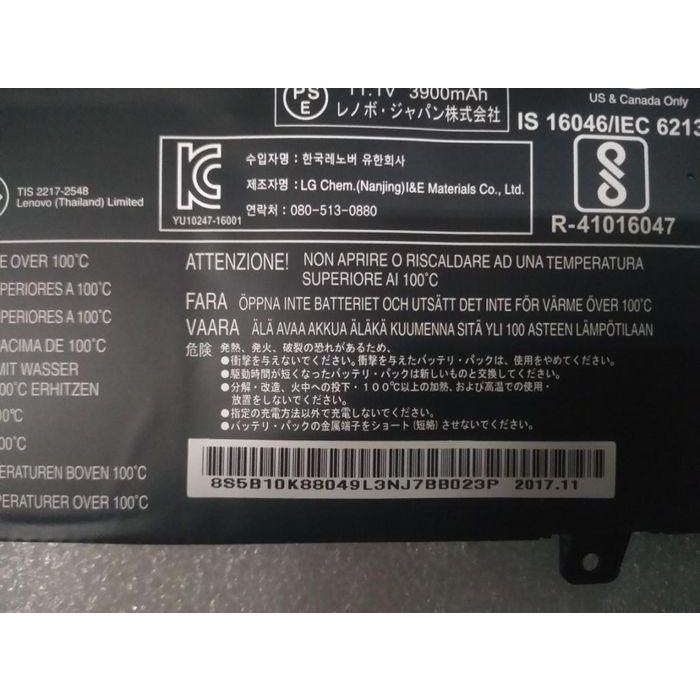 Lenovo Batería para Portátil de Ion-Litio de 3 Celdas, 11.1V, 45Wh, 4050mAh, Compatible con Lenovo ThinkPad y Flex 2