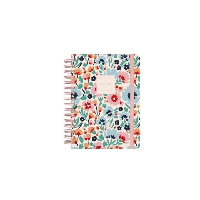 Finocam E10 Agenda Moniquilla Espiral Doble 155x212 mm Tapa Dura Dalia 2025-2026 - Diseño Colaborativo, Goma Elástica, Marcapáginas Finocam E10 Agenda Moniquilla Espiral Doble 155x212 mm Tapa Dura Dalia 2025-2026 - Diseño Colaborativo, Goma Elástica, Marcapáginas