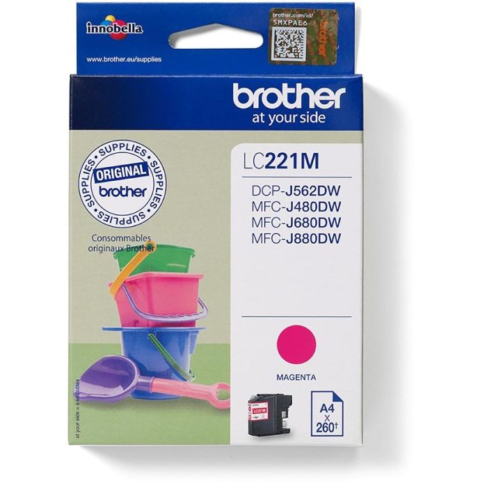 Brother Tinta Magenta para DCP-J562DW, MFC-J480DW y MFC-J880DW (260 páginas) 0 Brother Tinta Magenta para DCP-J562DW, MFC-J480DW y MFC-J880DW (260 páginas) 0