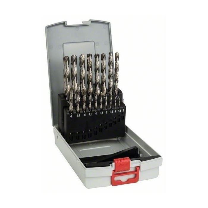 Juego de brocas ProBox HSS-G, 1-10 mm, 135 °, 19 - BOSCH 1 Juego de brocas ProBox HSS-G, 1-10 mm, 135 °, 19 - BOSCH 1