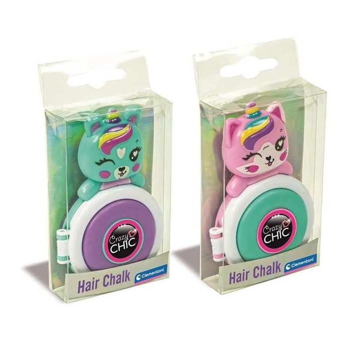 Clementoni Lovely Hair Chalk Display Set de Tizas de Colores para Pelo, Juguete Creativo Maquillaje Infantil Niños +6 Años 2 Clementoni Lovely Hair Chalk Display Set de Tizas de Colores para Pelo, Juguete Creativo Maquillaje Infantil Niños +6 Años 2