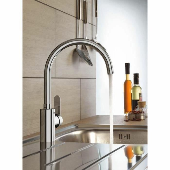 Grohe 31494001 Grifo de Cocina Cromo Caño C Caño Alto Rotación 150° 2 Grohe 31494001 Grifo de Cocina Cromo Caño C Caño Alto Rotación 150° 2