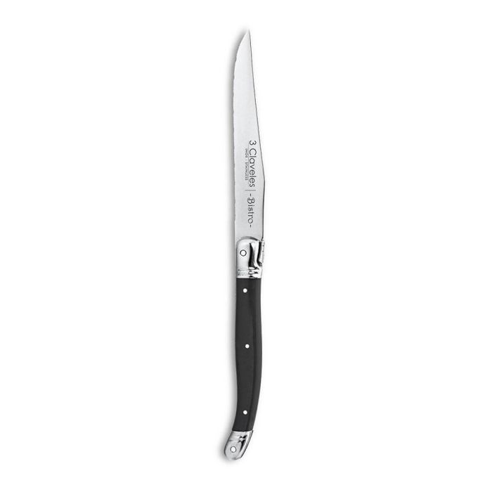 3 Claveles Set de 4 Cuchillos Chuleteros 11.5 cm Acero Inoxidable, Mango ABS, Apto Lavavajillas 1
