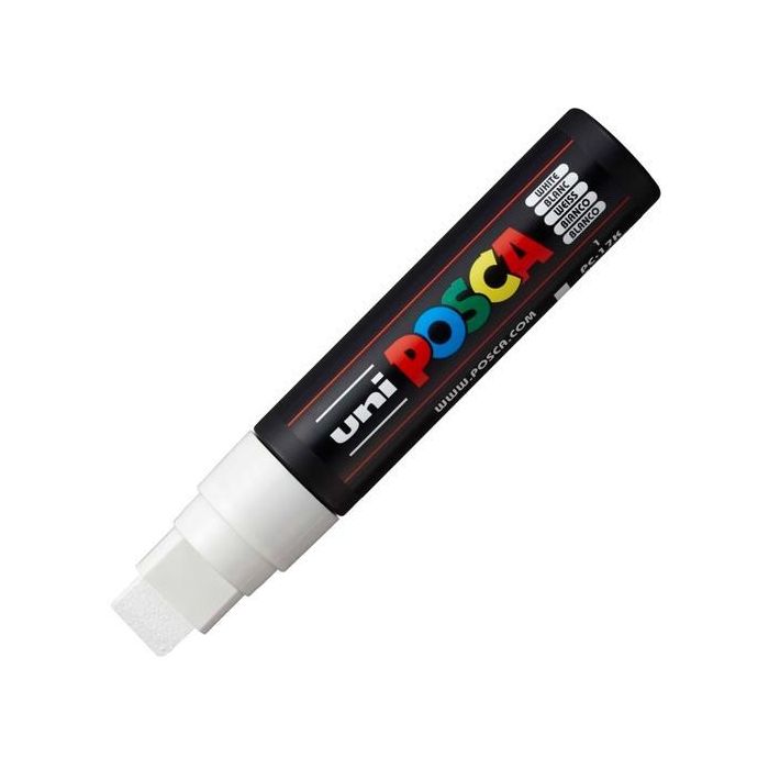 Posca Marcador Pc-17K No Permanente Punta Biselada 15 mm Blanco Posca Marcador Pc-17K No Permanente Punta Biselada 15 mm Blanco