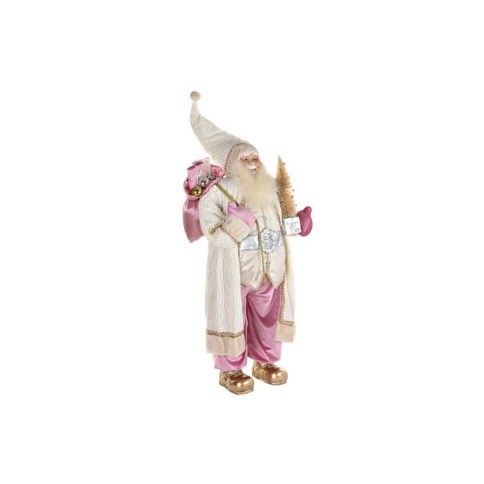 Figura Navidad Fantasia DKD Home Decor Rosa Gris Claro 50 x 124 x 60 cm