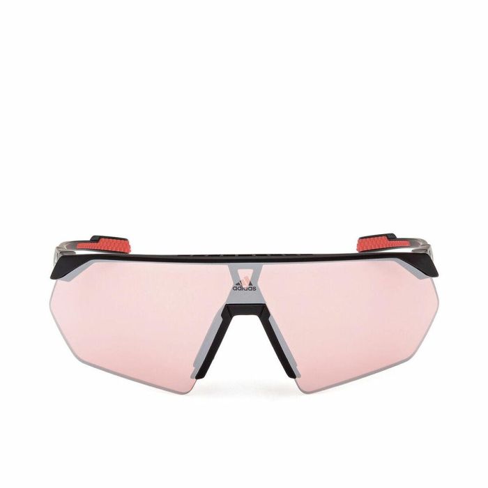 Adidas Sport SP0076 02E Gafas de Sol Mujer Deportivas Shield Inyectadas Negro Mate Cristal Marrón 49mm Patilla 125mm