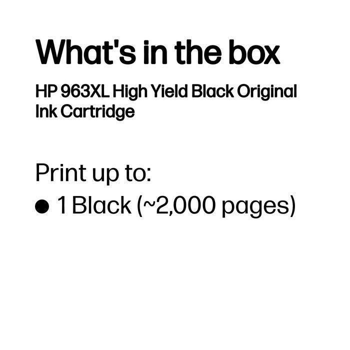 Hp Tinta Negro Officejet Pro All-In-One 9010,9012,9014,9015,9016,9019,9020,9022,9025 - Nº 963XL 1 Hp Tinta Negro Officejet Pro All-In-One 9010,9012,9014,9015,9016,9019,9020,9022,9025 - Nº 963XL 1