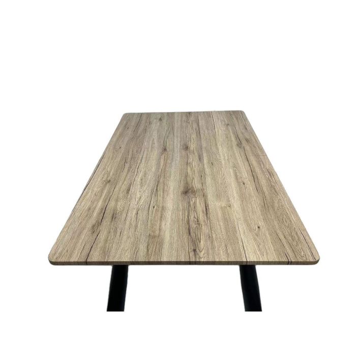 Mesa Extensible Romimex Marrón Metal Madera MDF 90 x 76 x 90 cm 2