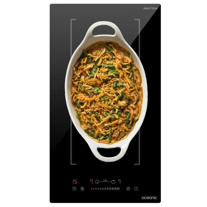 Oceanic OCEATI2Z2BF Dominó de inducción empotrable Flex 2 quemadores 3600 W Negro 2 Oceanic OCEATI2Z2BF Dominó de inducción empotrable Flex 2 quemadores 3600 W Negro 2