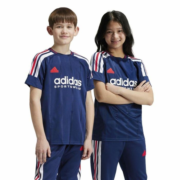Camiseta de Manga Corta Unisex Adidas Tiro Nations Pack Azul 1