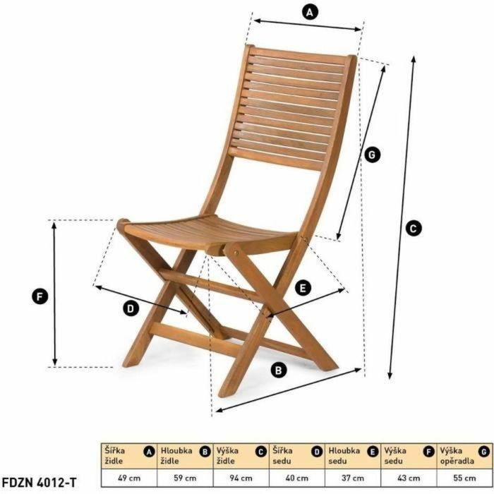 Silla de Jardín Fieldmann FDZN 4012-T 4