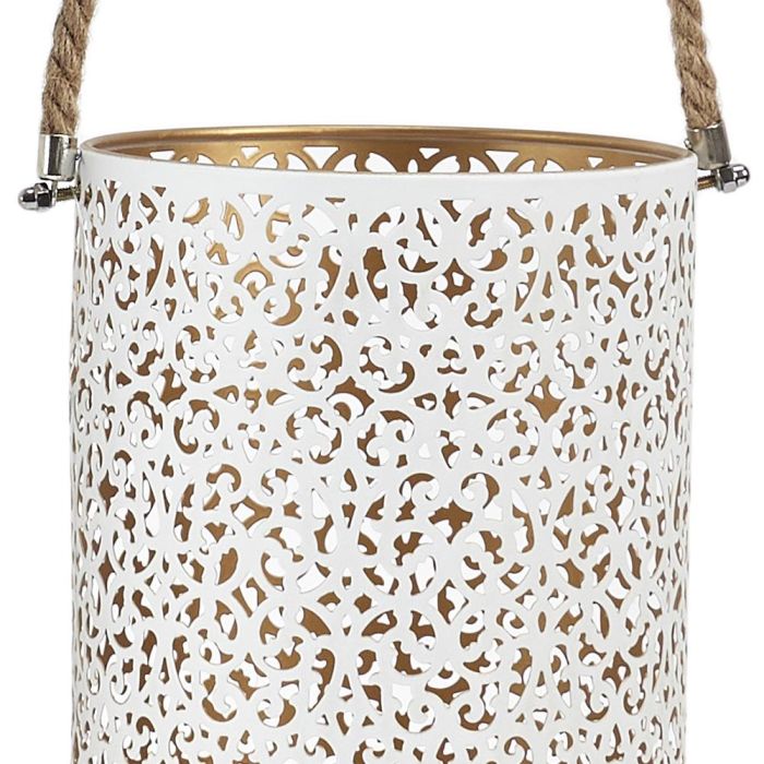 Home Deco Factory Juego de 2 Farolillos Dorado-Blanc 3 Home Deco Factory Juego de 2 Farolillos Dorado-Blanc 3