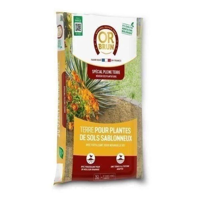 Tierra Para Plantas En Suelos Arenosos - MARRÓN ORO - Obrtsolsab35N Tierra Para Plantas En Suelos Arenosos - MARRÓN ORO - Obrtsolsab35N