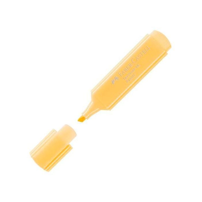Faber Castell Marcador Textliner 1546 Pastel Vainilla - Caja de 10 Unidades (10 Unidades)