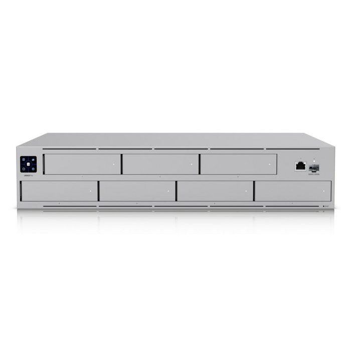Ubiquiti UNAS-Pro NAS Rack (2U) 7 Bahías para 2.5/3.5" HDD/SSD, 1x GbE, 1x SFP+, Cortex-A57, 8GB RAM