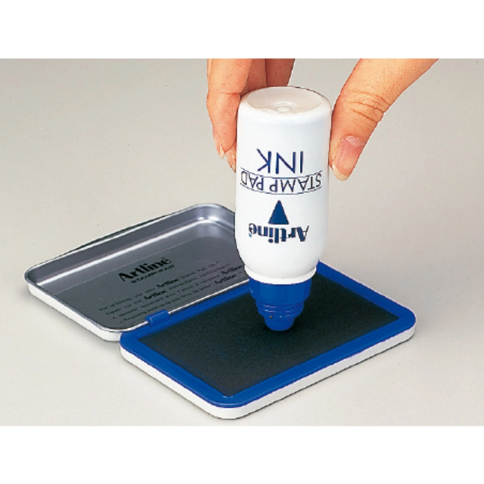 Artline Tinta para tampón azul, bote 50 cc, alto rendimiento 2