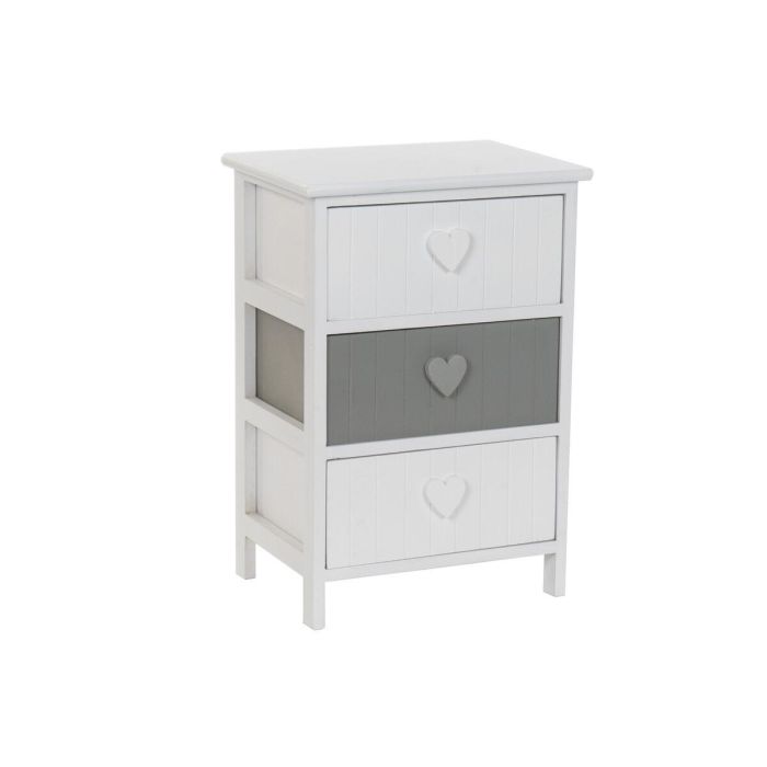 Cajonera DKD Home Decor Blanco Gris 29 x 58 x 40 cm Cajonera DKD Home Decor Blanco Gris 29 x 58 x 40 cm