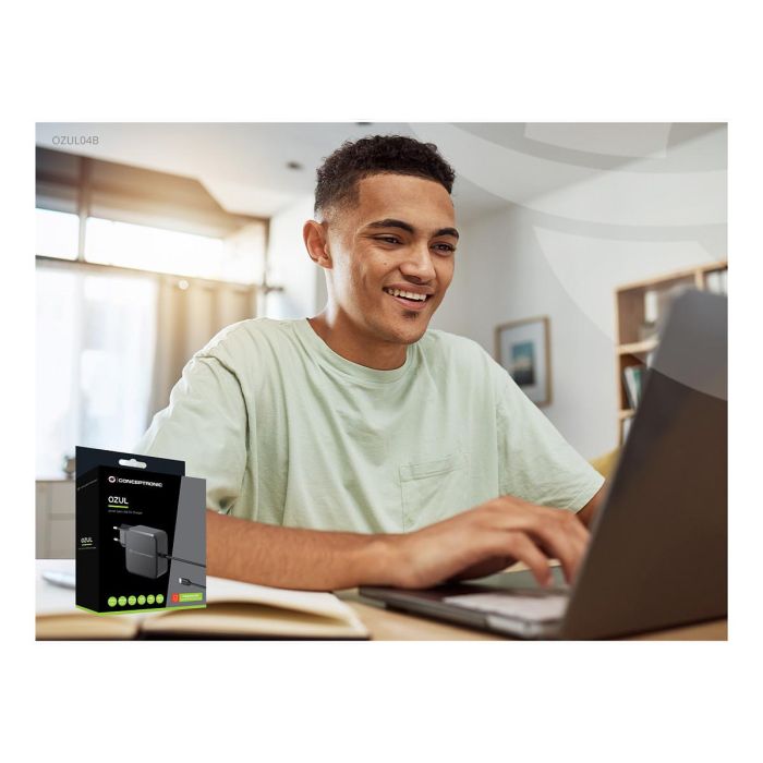 Conceptronic Cargador Pared USB Tipo C OZUL05BE 100W PD GaN Cable USB-C 180cm Negro 3