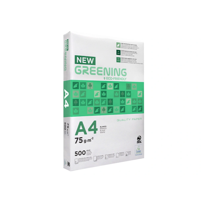 Greening Papel Multifuncion A4 75 gramos Paquete 500 Hojas 4