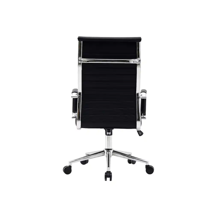 Q-connect Silla de Dirección Bosa Simil Piel Premium, Negro, Altura Máx. 1130mm, Ancho 550mm, Profundidad 630mm 5