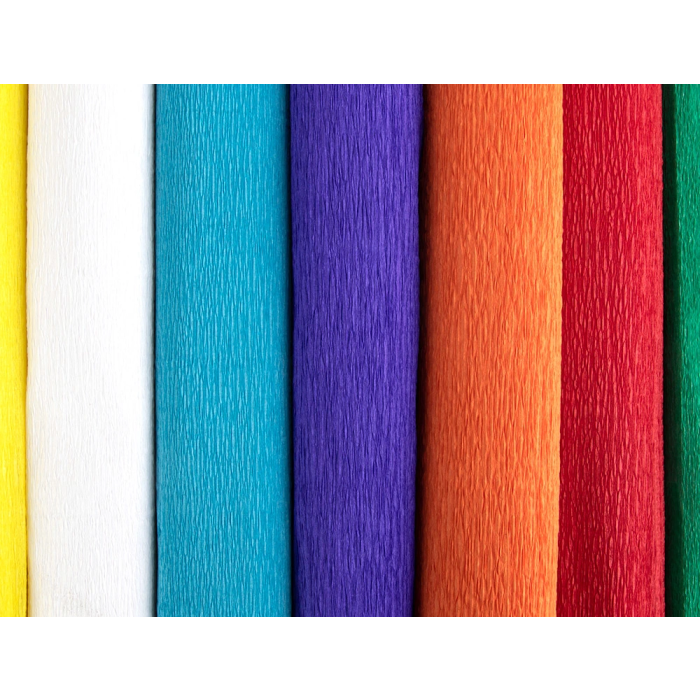 Liderpapel Papel Crespón Rojo Rollo 50 cm x 2,5 m 85g/m² 2