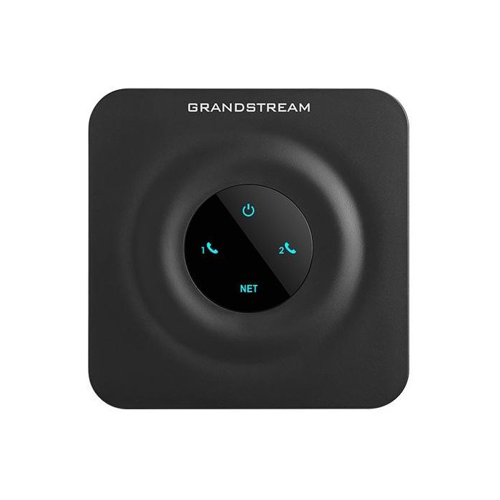 Grandstream HT802 v2 Adaptador de Teléfono Analógico SIP-ATA con 2 Puertos FXS Negro